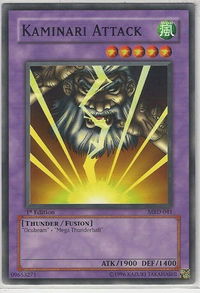 Kaminari Attack - Metal Raiders (MRD) #MRD-041 - Common / Short Print YuGiOh Trading Card