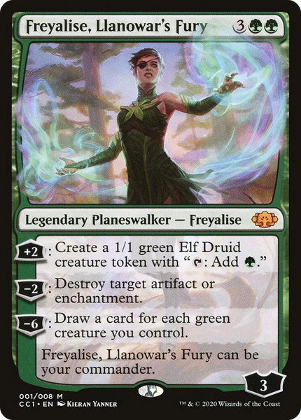 Freyalise, Llanowar's Fury trading card from Commander Collection: Green Freyalise, Llanowar's Fury - Commander Collection: Green Magic: The Gathering trading card