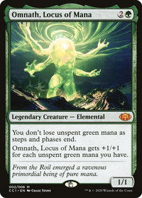 Omnath, Locus of Mana - Commander Collection: Green (CC1) #2 - Mythic Magic: The Gathering Trading Card