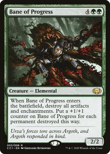 Bane of Progress - Commander Collection: Green (CC1) #3 - Rare Magic: The Gathering Trading Card