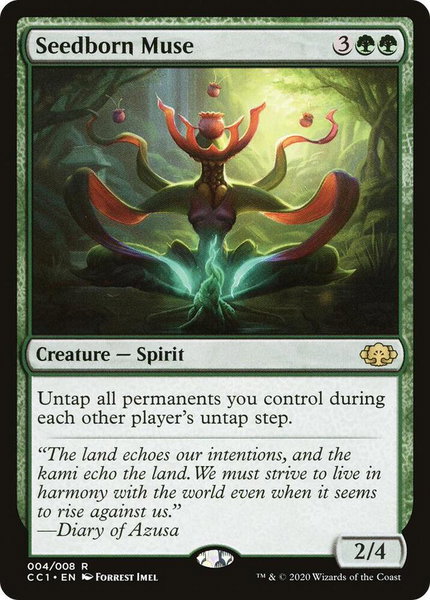 Seedborn Muse trading card from Commander Collection: Green Seedborn Muse - Commander Collection: Green Magic: The Gathering trading card