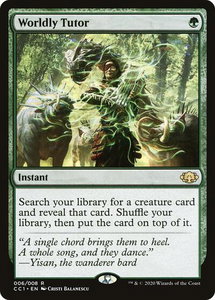 Worldly Tutor - Commander Collection: Green (CC1) #6 - Rare Magic: The Gathering Trading Card