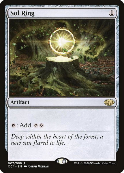 Sol Ring trading card from Commander Collection: Green Sol Ring - Commander Collection: Green Magic: The Gathering trading card