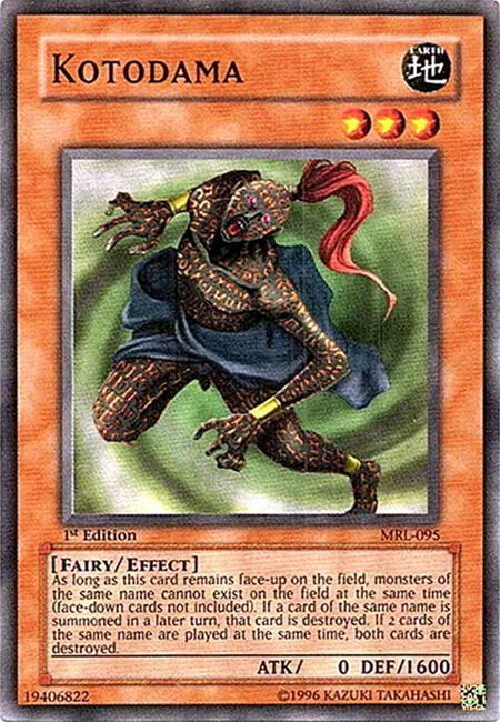 Kotodama - Magic Ruler YuGiOh trading card