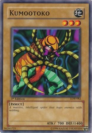 Kumootoko - The Legend of Blue Eyes White Dragon YuGiOh trading card