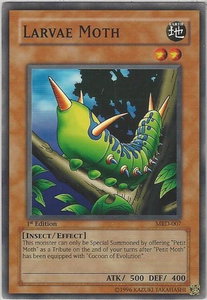 Larvae Moth - Metal Raiders (MRD) #MRD-007 - Common / Short Print YuGiOh Trading Card