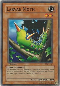 Larvae Moth - Metal Raiders (MRD) #MRD-007 - Common / Short Print YuGiOh Trading Card