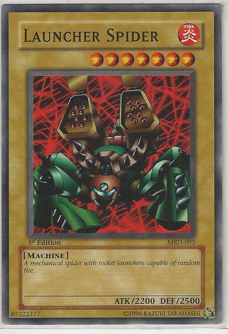 Launcher Spider - Metal Raiders YuGiOh trading card