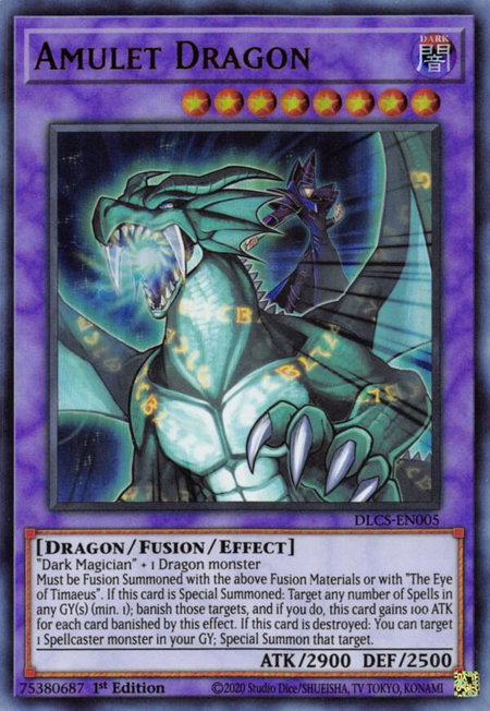 Amulet Dragon - Dragons of Legend: The Complete Series YuGiOh trading card