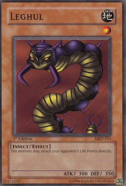 Leghul trading card from Metal Raiders Leghul - Metal Raiders YuGiOh trading card