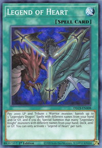 Legend of Heart - Dragons of Legend: The Complete Series (DLCS) #DLCS-EN008 - Common / Short Print YuGiOh Trading Card