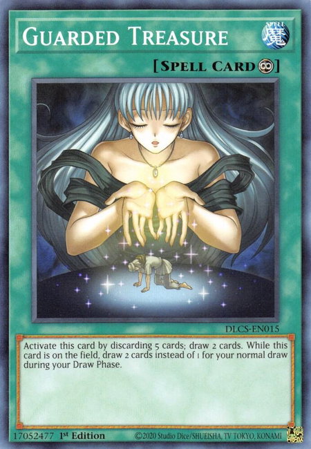 Guarded Treasure trading card from Dragons of Legend: The Complete Series Guarded Treasure - Dragons of Legend: The Complete Series YuGiOh trading card