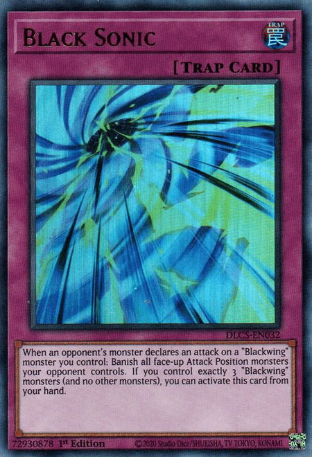Black Sonic - Dragons of Legend: The Complete Series YuGiOh trading card