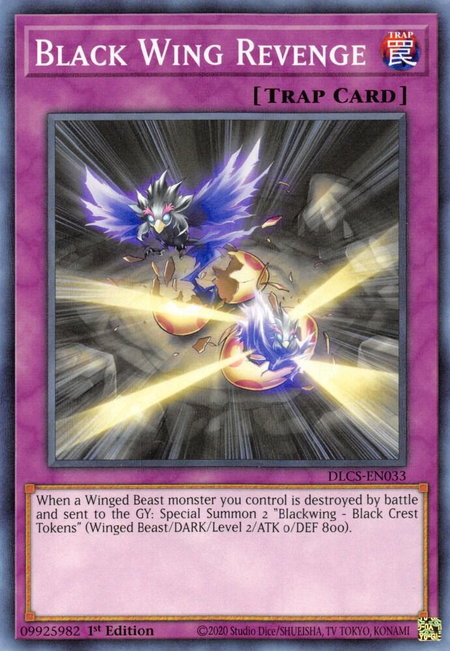 Black Wing Revenge - Dragons of Legend: The Complete Series YuGiOh trading card