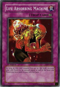 Life Absorbing Machine - Legacy of Darkness (LOD) #LOD-012 - Common / Short Print YuGiOh Trading Card