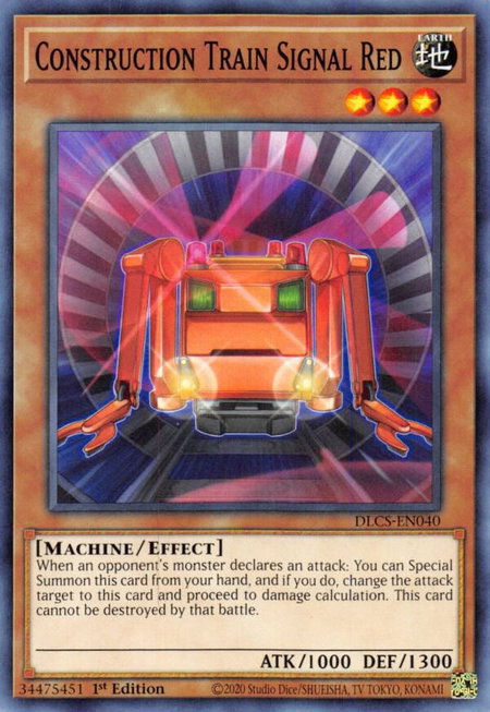 Construction Train Signal Red - Dragons of Legend: The Complete Series YuGiOh trading card