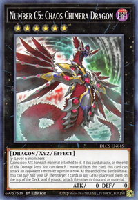 Number C5: Chaos Chimera Dragon - Dragons of Legend: The Complete Series (DLCS) #DLCS-EN045 - Common / Short Print YuGiOh Trading Card