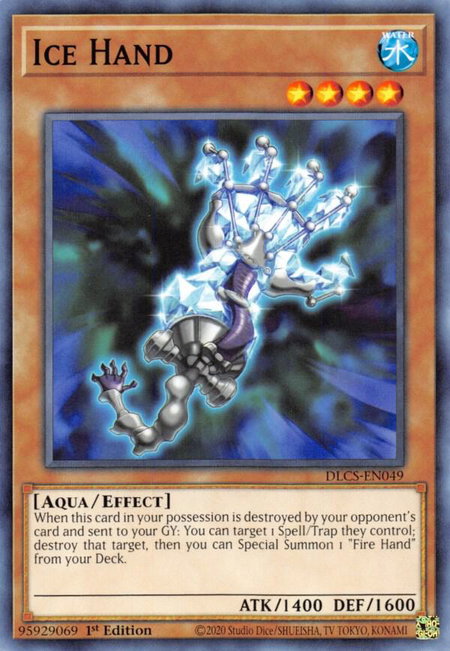 Ice Hand - Dragons of Legend: The Complete Series YuGiOh trading card