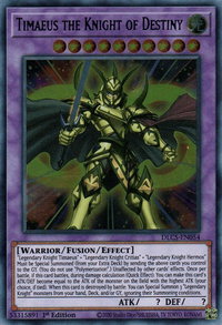 Timaeus the Knight of Destiny - Dragons of Legend: The Complete Series (DLCS) #DLCS-EN054 - Ultra Rare YuGiOh Trading Card