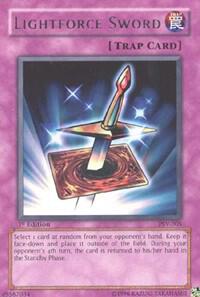 Lightforce Sword trading card from Pharaoh's Servant Lightforce Sword - Pharaoh's Servant YuGiOh trading card
