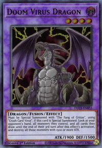 Doom Virus Dragon - Dragons of Legend: The Complete Series (DLCS) #DLCS-EN055 - Ultra Rare YuGiOh Trading Card