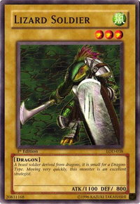 Lizard Soldier - Legacy of Darkness (LOD) #LOD-038 - Common / Short Print YuGiOh Trading Card