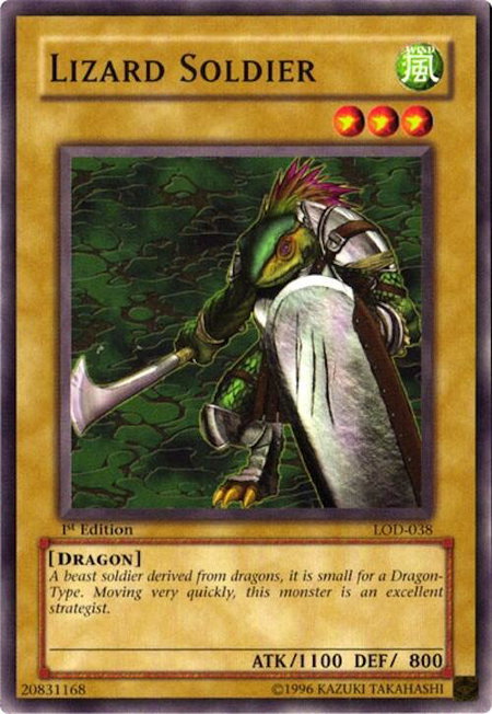 Lizard Soldier - Legacy of Darkness YuGiOh trading card
