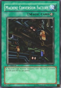 Machine Conversion Factory - The Legend of Blue Eyes White Dragon (LOB) #LOB-096 - Common / Short Print YuGiOh Trading Card