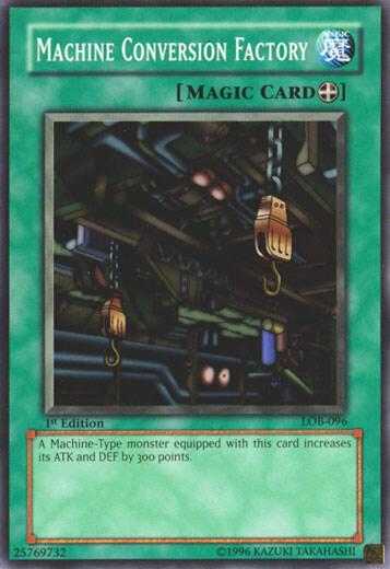 Machine Conversion Factory - The Legend of Blue Eyes White Dragon YuGiOh trading card