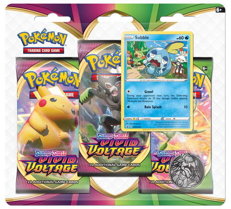 Vivid Voltage 3 Pack Blister [Sobble] - SWSH04: Vivid Voltage Pokémon trading card