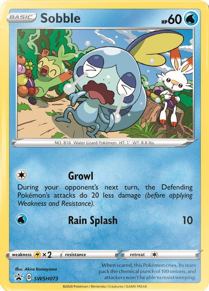 Sobble - SWSH073 - SWSH: Sword & Shield Promo Cards Pokémon trading card