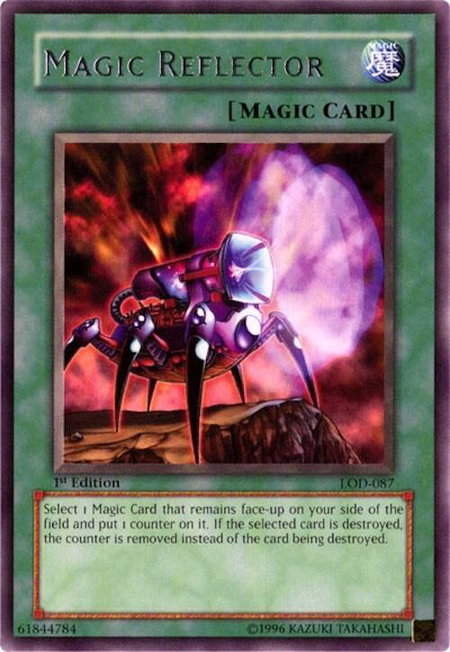 Magic Reflector trading card from Legacy of Darkness Magic Reflector - Legacy of Darkness YuGiOh trading card