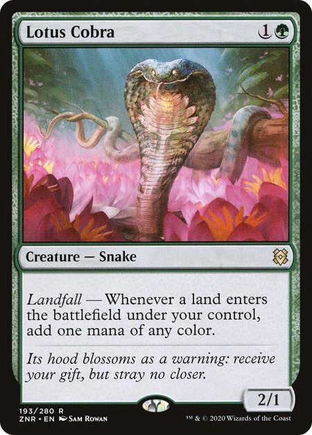 Lotus Cobra - Zendikar Rising Magic: The Gathering trading card