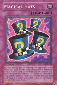 Magical Hats trading card from Pharaoh's Servant Magical Hats - Pharaoh's Servant YuGiOh trading card