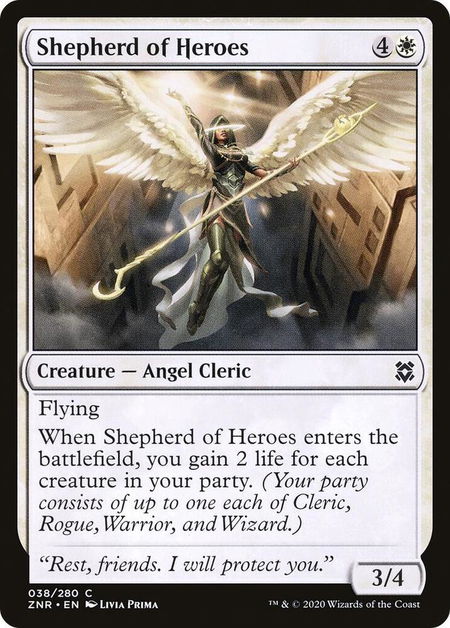 Shepherd of Heroes - Zendikar Rising Magic: The Gathering trading card