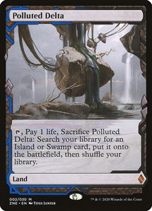 Polluted Delta - Zendikar Rising Expeditions (ZNE) #2 - Mythic Rare Magic: The Gathering Trading Card