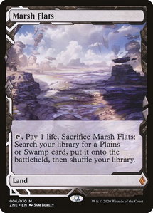 Marsh Flats - Zendikar Rising Expeditions (ZNE) #6 - Mythic Rare Magic: The Gathering Trading Card