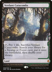 Verdant Catacombs - Zendikar Rising Expeditions (ZNE) #8 - Mythic Rare Magic: The Gathering Trading Card
