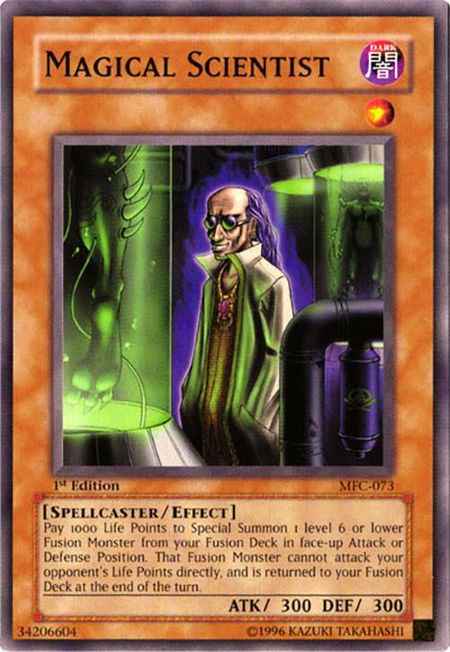 Magical Scientist - Magician's Force YuGiOh trading card