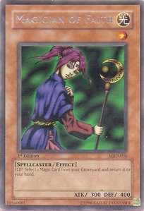 Magician of Faith - Metal Raiders (MRD) #MRD-036 - Rare YuGiOh Trading Card