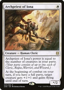 Archpriest of Iona - Zendikar Rising (ZNR) #5 - Rare Magic: The Gathering Trading Card