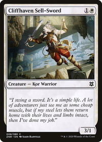 Cliffhaven Sell-Sword - Zendikar Rising (ZNR) #8 - Common Magic: The Gathering Trading Card