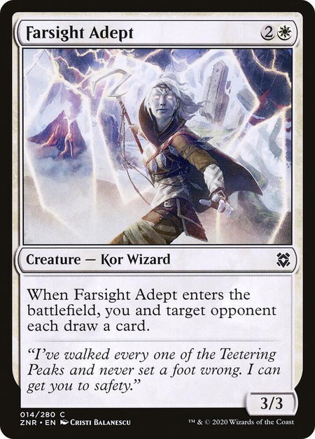 Farsight Adept - Zendikar Rising Magic: The Gathering trading card