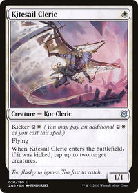 Kitesail Cleric - Zendikar Rising (ZNR) #20 - Uncommon Magic: The Gathering Trading Card