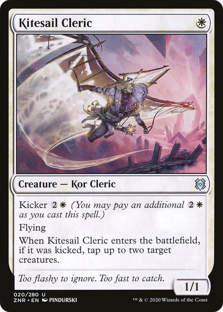 Kitesail Cleric - Zendikar Rising Magic: The Gathering trading card