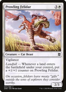 Prowling Felidar - Zendikar Rising (ZNR) #34 - Common Magic: The Gathering Trading Card