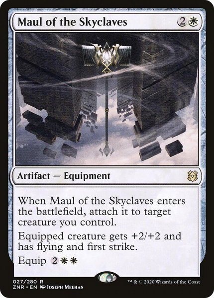 Maul of the Skyclaves trading card from Zendikar Rising Maul of the Skyclaves - Zendikar Rising Magic: The Gathering trading card