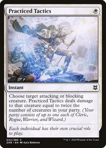 Practiced Tactics - Zendikar Rising (ZNR) #32 - Common Magic: The Gathering Trading Card