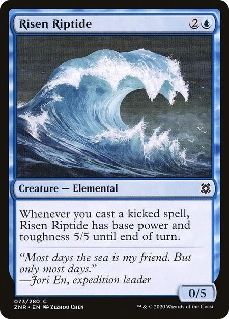 Risen Riptide - Zendikar Rising Magic: The Gathering trading card