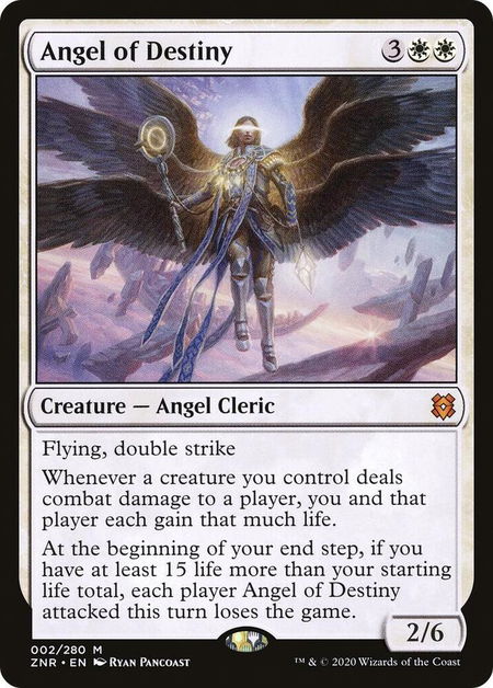 Angel of Destiny - Zendikar Rising Magic: The Gathering trading card